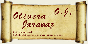 Olivera Jaramaz vizit kartica